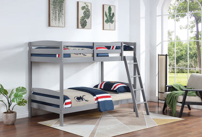 Rhea Wood Over Bunk Bed Grey