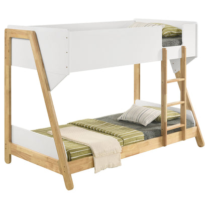 Frankie Over Bunk Bed with 7-inch Mattresses Blue