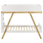 Frankie Wood Over Bunk Bed Blue and Natural
