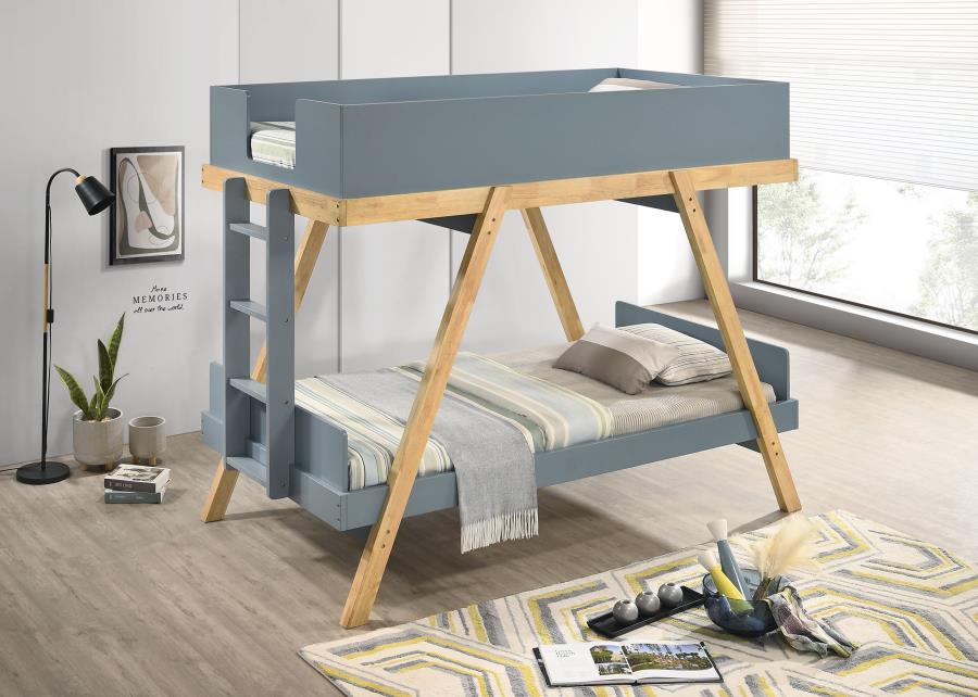 Frankie Wood Twin Over Twin Bunk Bed