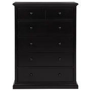 Sumerlin 6-drawer Bedroom Chest of Drawers Black