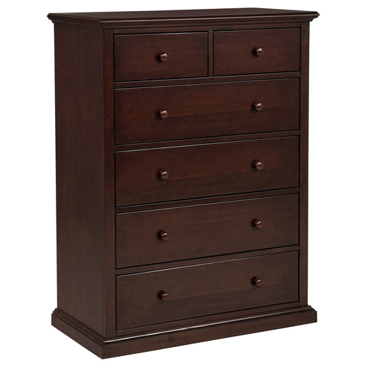 Sumerlin 6-drawer Bedroom Chest of Drawers Black