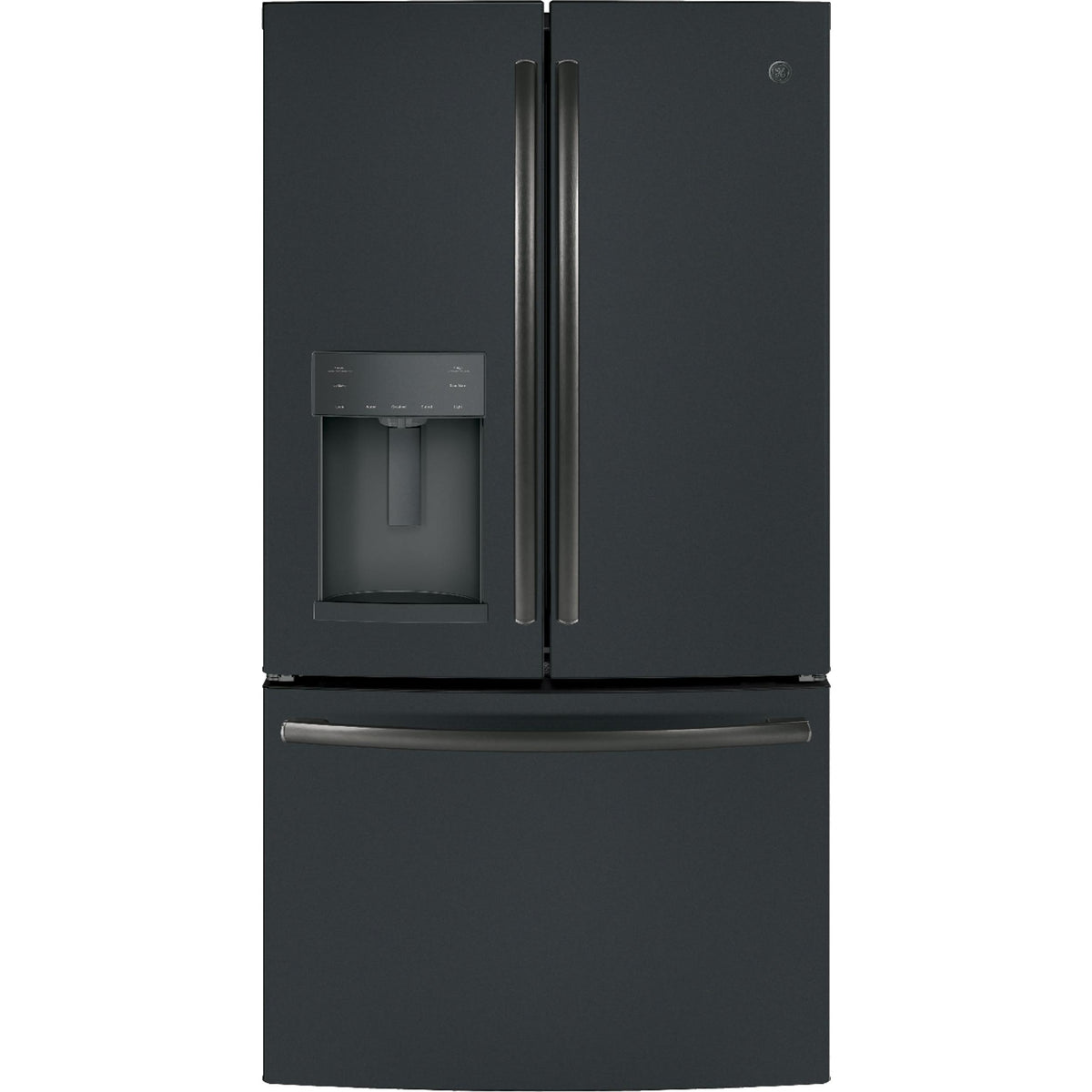  GE 36-inch, 27.8 cu.ft. Freestanding French 3-Door Refrigerator with Ice and Water Dispensing System GFE28GELDS IMAGE 1