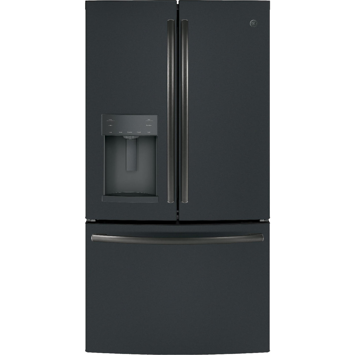  GE 36-inch, 27.8 cu.ft. Freestanding French 3-Door Refrigerator with Ice and Water Dispensing System GFE28GELDS IMAGE 1