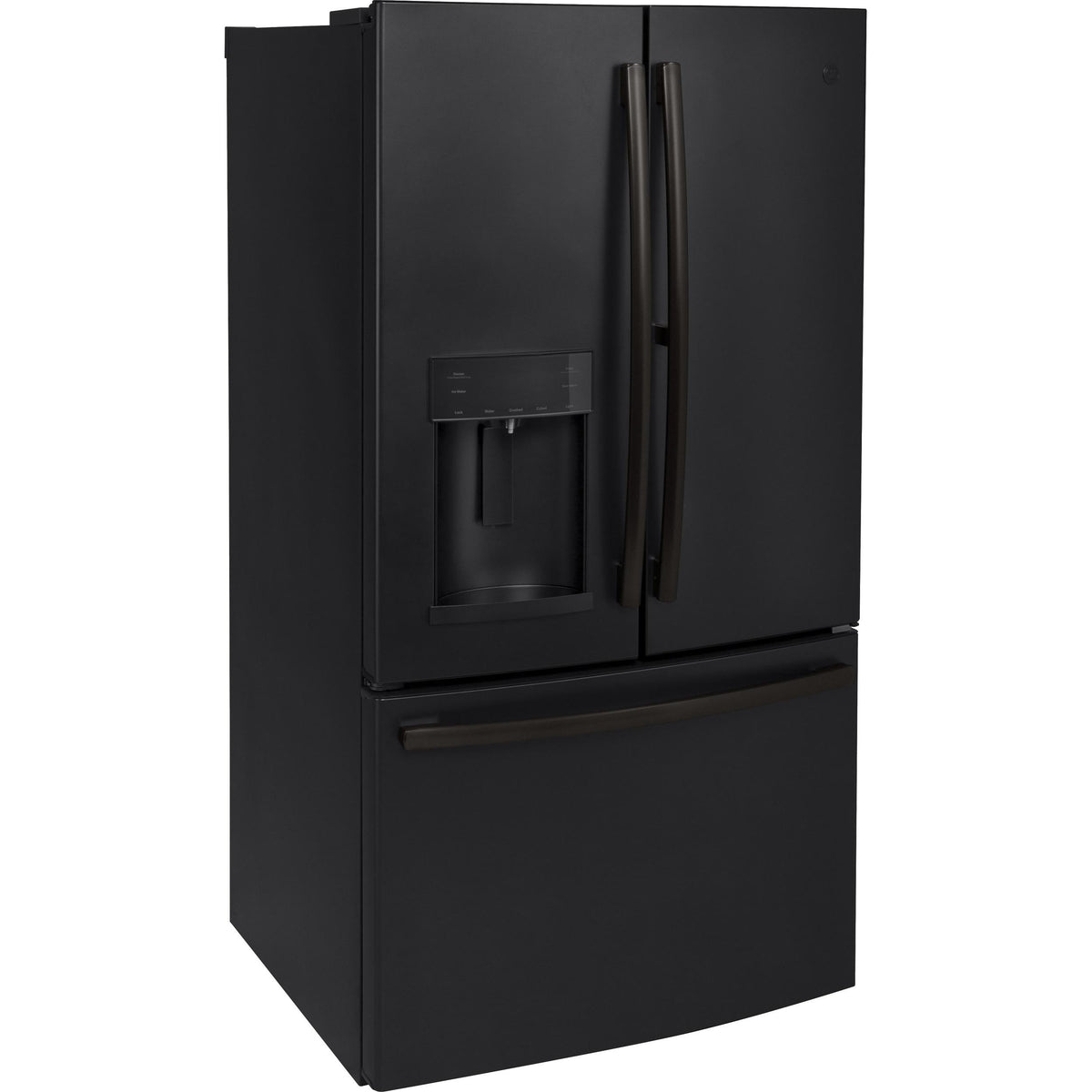  GE 36-inch, 27.8 cu.ft. Freestanding French 3-Door Refrigerator with Ice and Water Dispensing System GFE28GELDS IMAGE 2