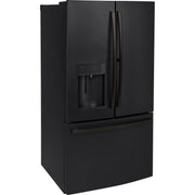  GE 36-inch, 27.8 cu.ft. Freestanding French 3-Door Refrigerator with Ice and Water Dispensing System GFE28GELDS IMAGE 2