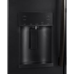  GE 36-inch, 27.8 cu.ft. Freestanding French 3-Door Refrigerator with Ice and Water Dispensing System GFE28GELDS IMAGE 3
