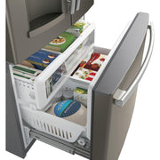  GE 36-inch, 27.8 cu.ft. Freestanding French 3-Door Refrigerator with Ice and Water Dispensing System GFE28GMKES IMAGE 9