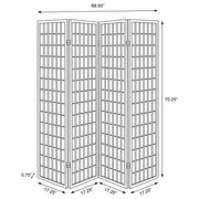 Roberto 4-Panel Room Divider Folding Shoji Screen