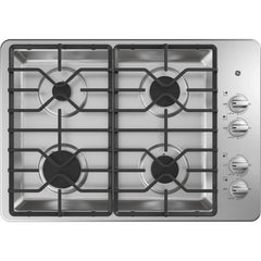  GE 30-inch Built-In Gas Cooktop JGP3030SLSS IMAGE 1