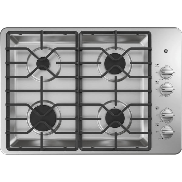 GE 30-inch Built-In Gas Cooktop JGP3030SLSS