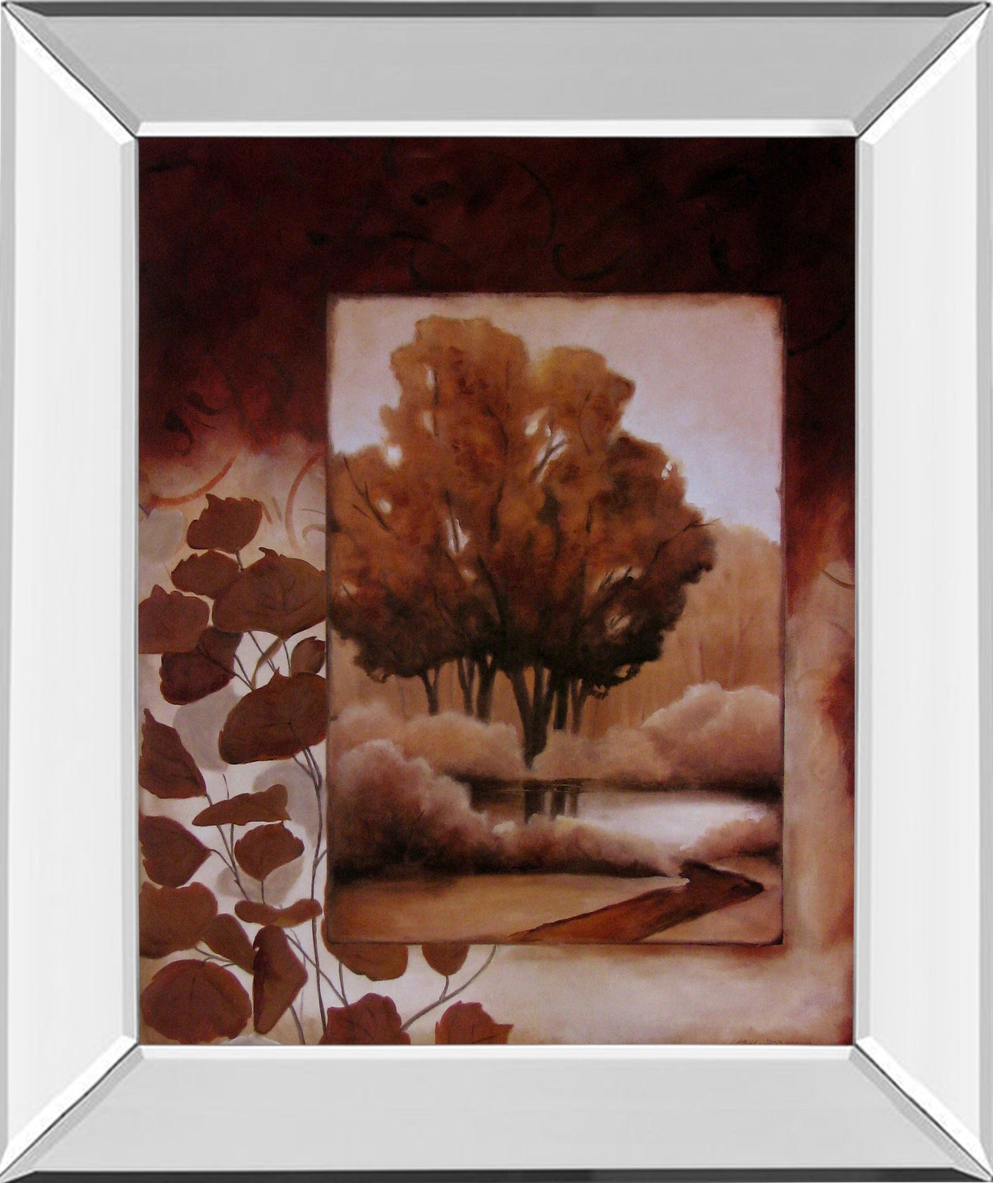 Mirrored Frame Fall Vignette I By Carol Robinson