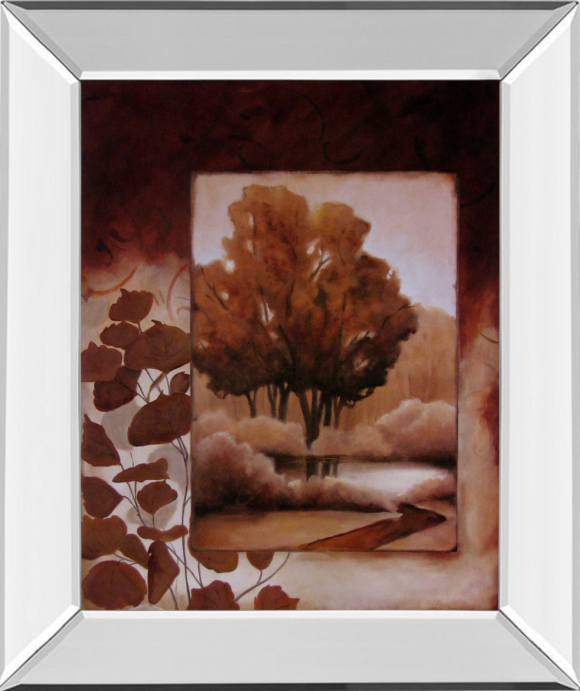 Mirrored Frame Fall Vignette I By Carol Robinson