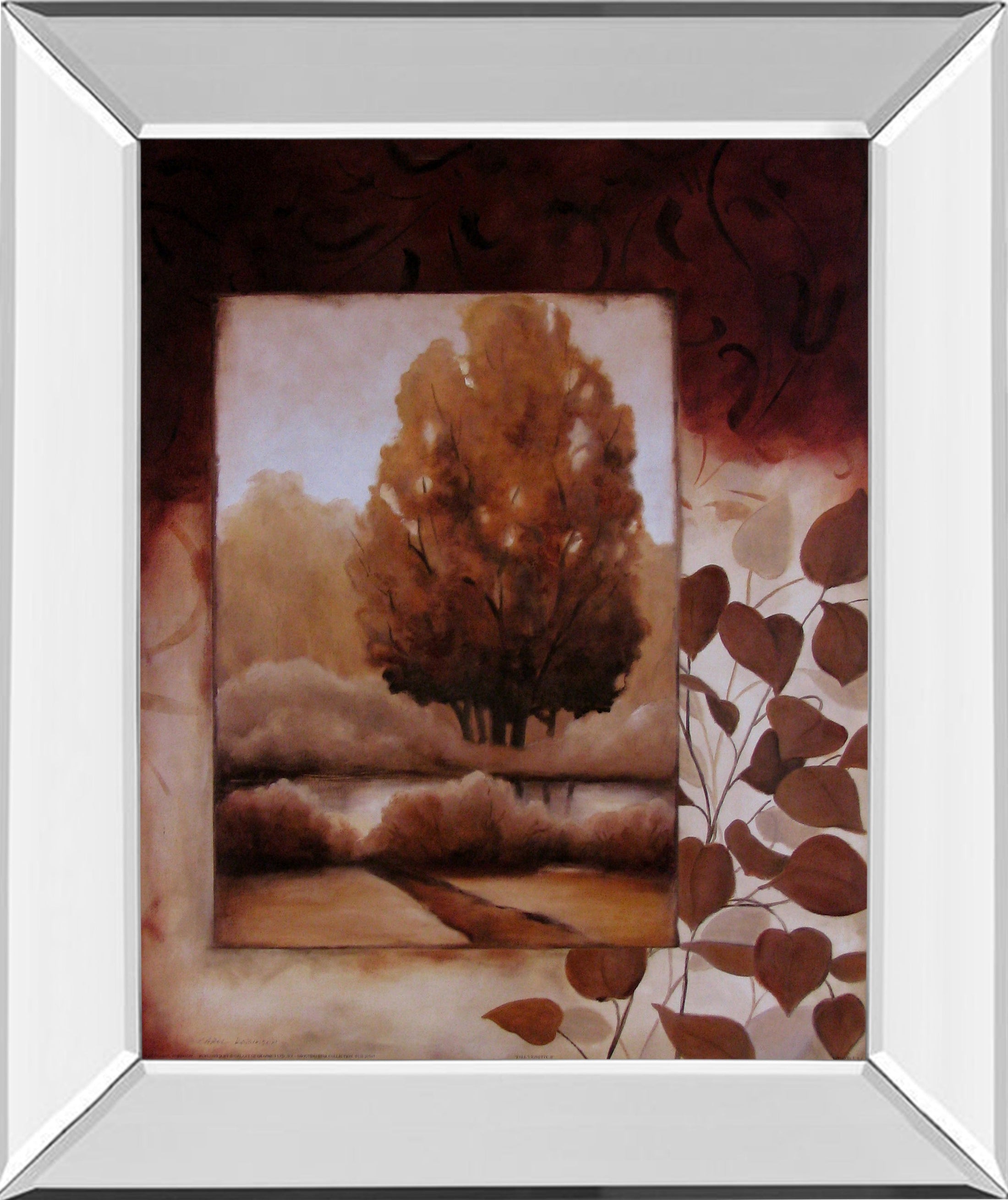 Mirrored Frame Fall Vignette II By Carol Robinson