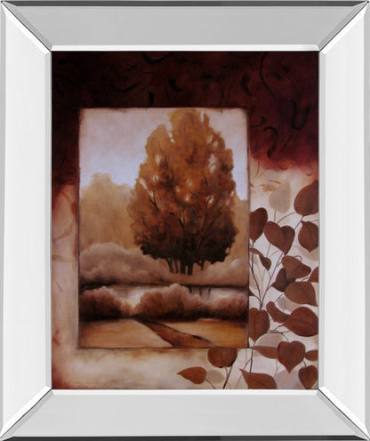 Mirrored Frame Fall Vignette II By Carol Robinson