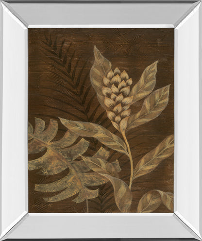 Mirrored Frame Tropical Night II By Jane Carroll