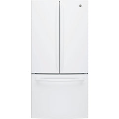 GE 33-inch, 18.6 cu. ft. Counter-Depth French-Door Refrigerator with Ice Maker GWE19JGLWW IMAGE 1
