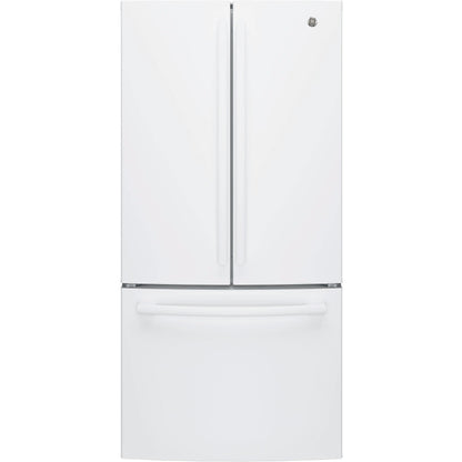 GE 33-inch, 18.6 cu. ft. Counter-Depth French-Door Refrigerator with Ice Maker GWE19JGLWW IMAGE 1