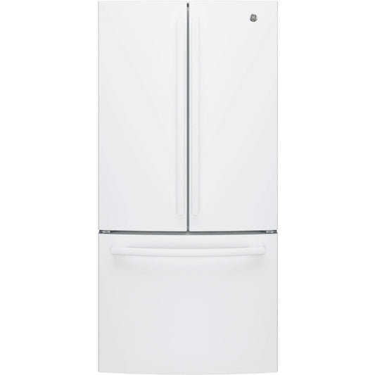 GE 33-inch, 18.6 cu. ft. Counter-Depth French-Door Refrigerator with Ice Maker GWE19JGLWW IMAGE 1