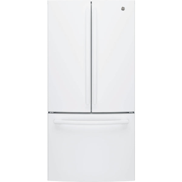 GE 33-inch, 18.6 cu. ft. Counter-Depth French-Door Refrigerator with Ice Maker GWE19JGLWW