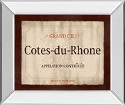 Mirrored Frame Cote Du Rhone By Paola Viveiros