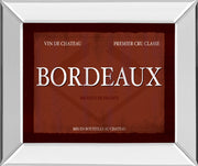 Mirrored Frame Bordeaux By Paola Viveiros