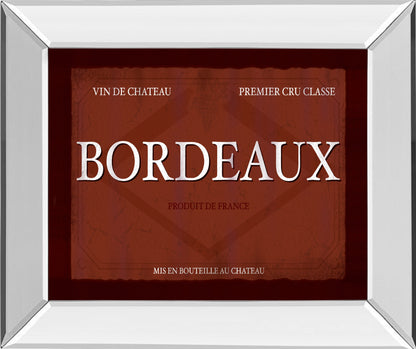 Mirrored Frame Bordeaux By Paola Viveiros