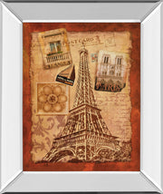 Mirrored Frame Memories Of Paris By Conrad Knutsen