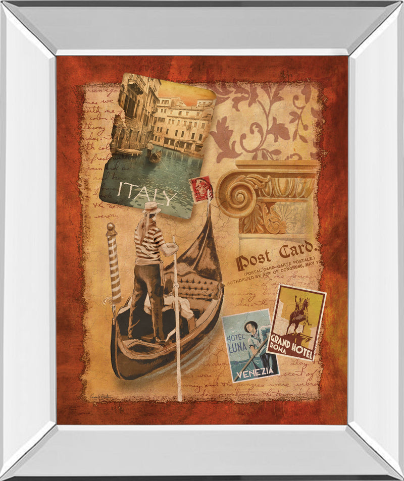 Mirrored Frame Memories Of Italy By Conrad Knutsen