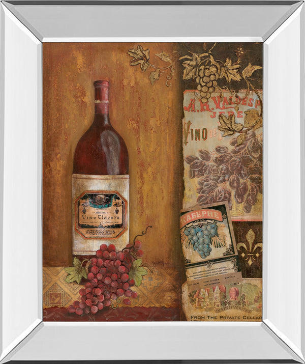 Mirrored Frame Vintage Red By Tava Studio