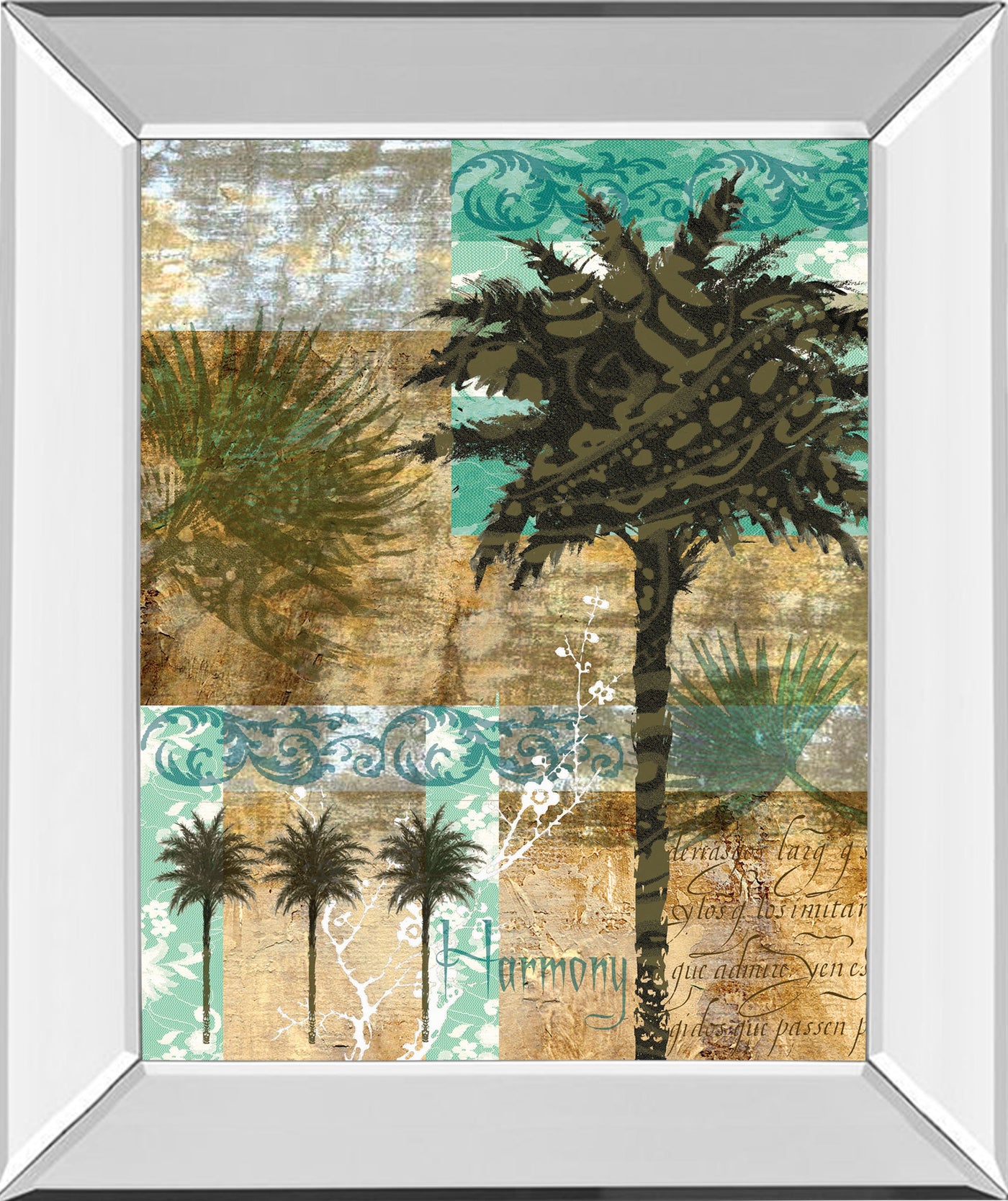 Mirrored Frame Palm III By Maeve Fitzsimons