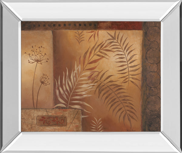 Mirrored Frame Modern Fern I By Vivian Flasch