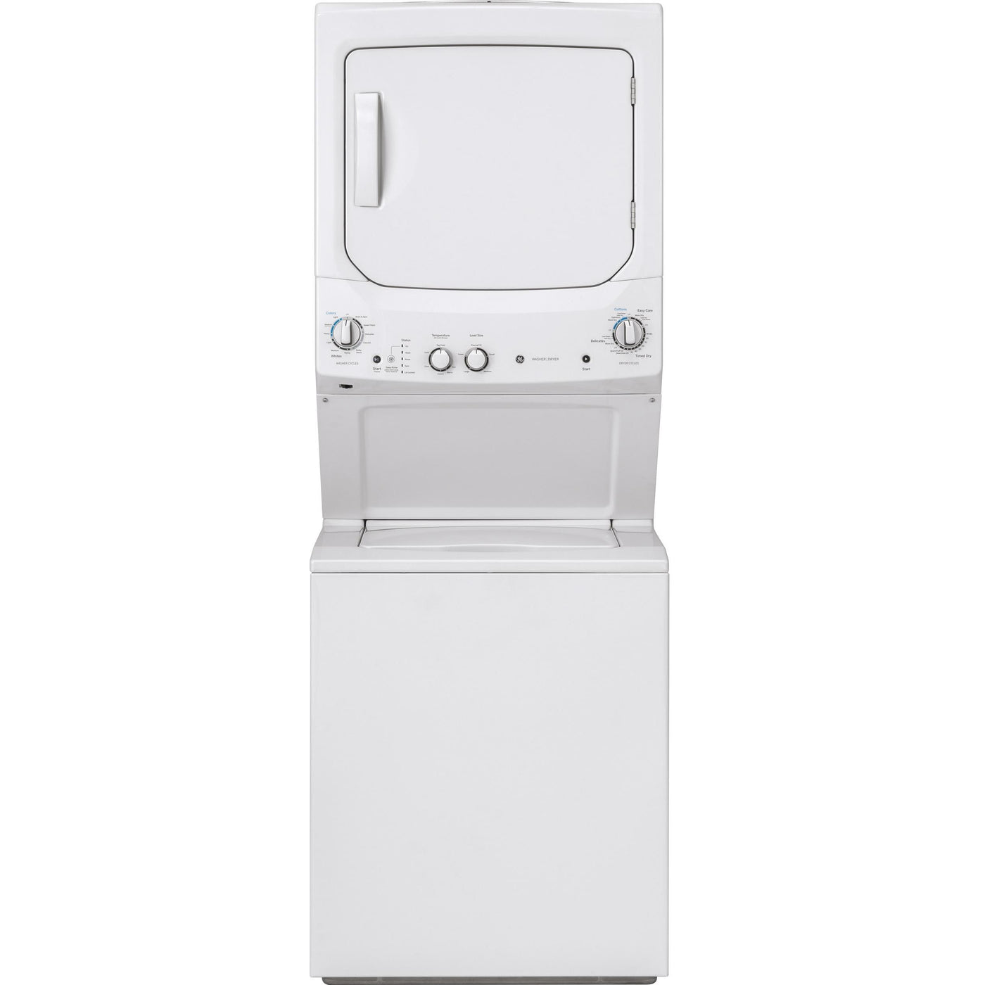  GE Stacked Washer/Dryer Electric Laundry Center GUD27ESSMWW IMAGE 1