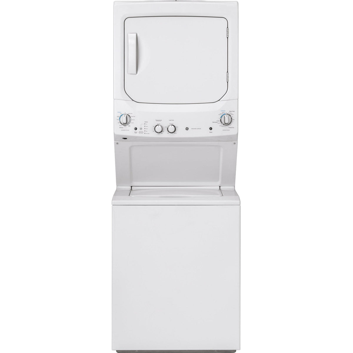  GE Stacked Washer/Dryer Electric Laundry Center GUD24ESSMWW IMAGE 1