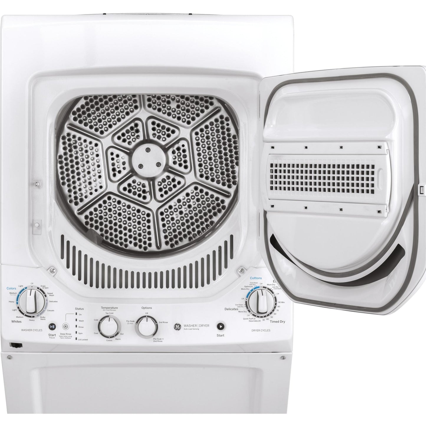  GE Stacked Washer/Dryer Gas Laundry Center GUD24GSSMWW IMAGE 4