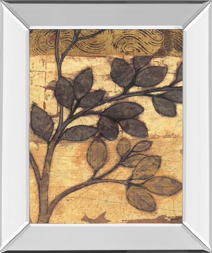Mirrored Frame Bronzed Branches II By Norman Wyatt, Jr.