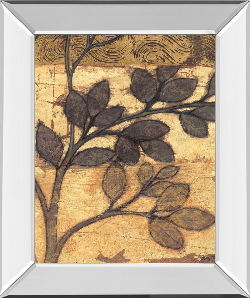 Mirrored Frame Bronzed Branches II By Norman Wyatt, Jr.