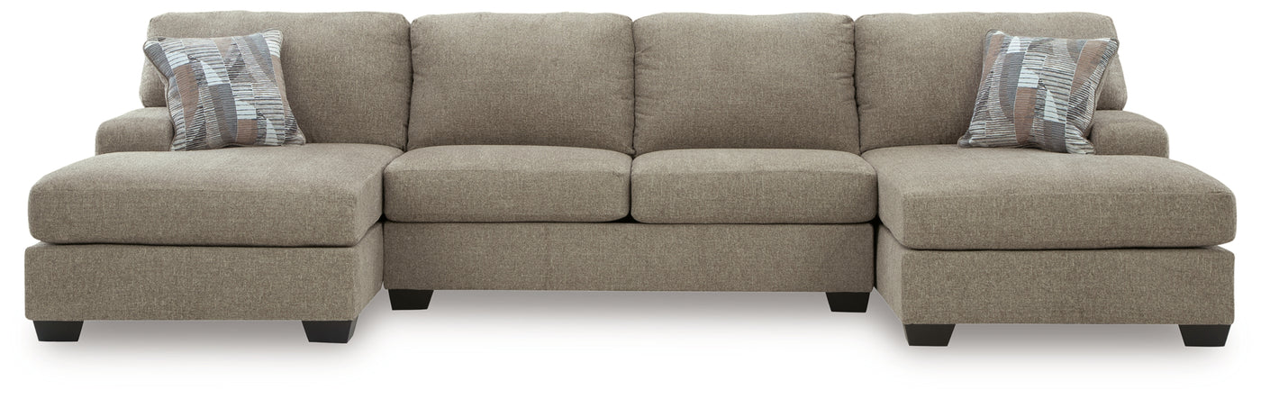 Newellen 3-Piece Sectional with Double Chaise