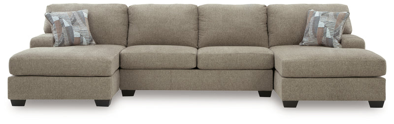 Newellen 3-Piece Sectional with Double Chaise