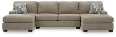 Newellen 3-Piece Sleeper Sectional with Double Chaise