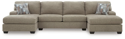 Newellen 3-Piece Sleeper Sectional with Double Chaise