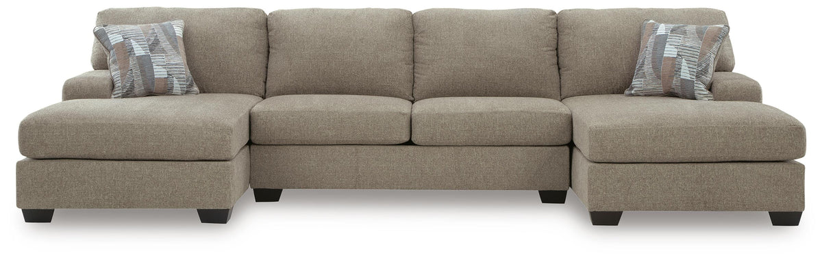 Newellen 3-Piece Sleeper Sectional with Double Chaise