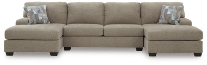 Newellen 3-Piece Sleeper Sectional with Double Chaise