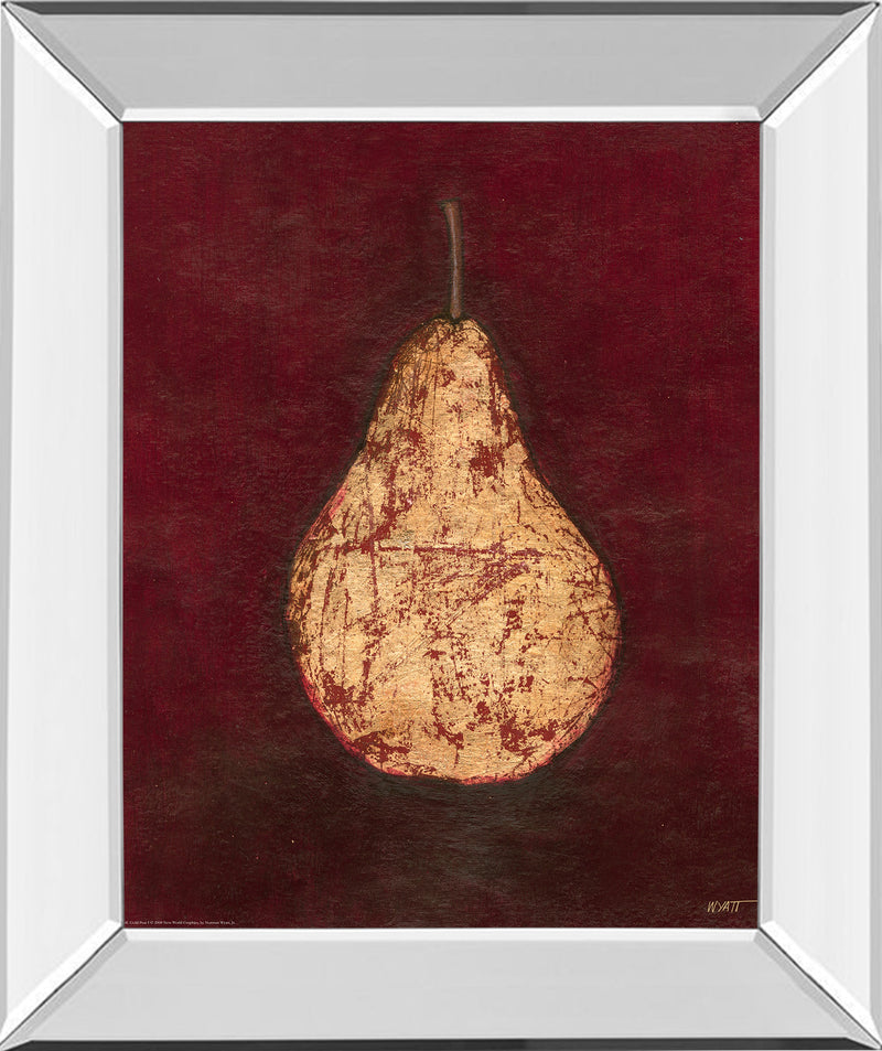 Mirrored Frame Gold Pear By Norman Wyatt, Jr.