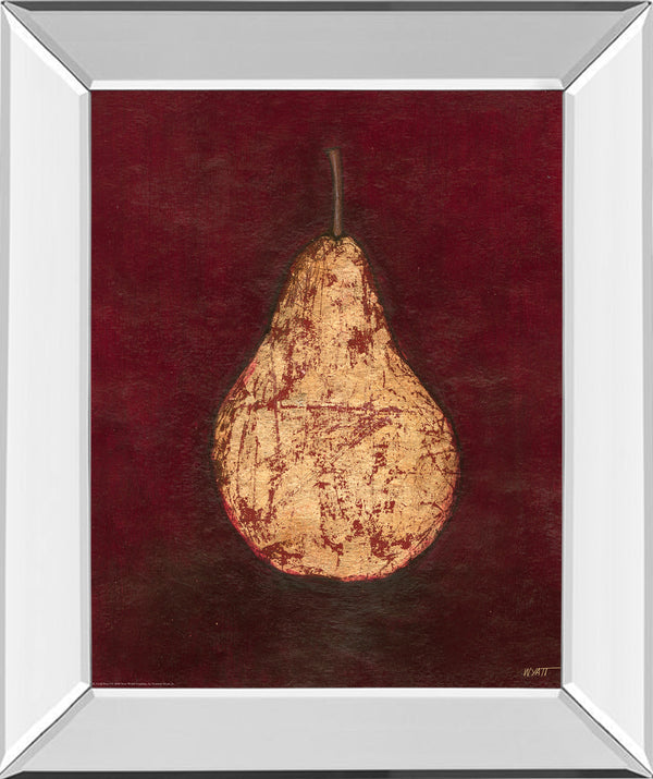 Mirrored Frame Gold Pear By Norman Wyatt, Jr.