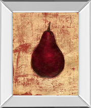 Mirrored Frame Crimson Pear By Norman Wyatt, Jr.
