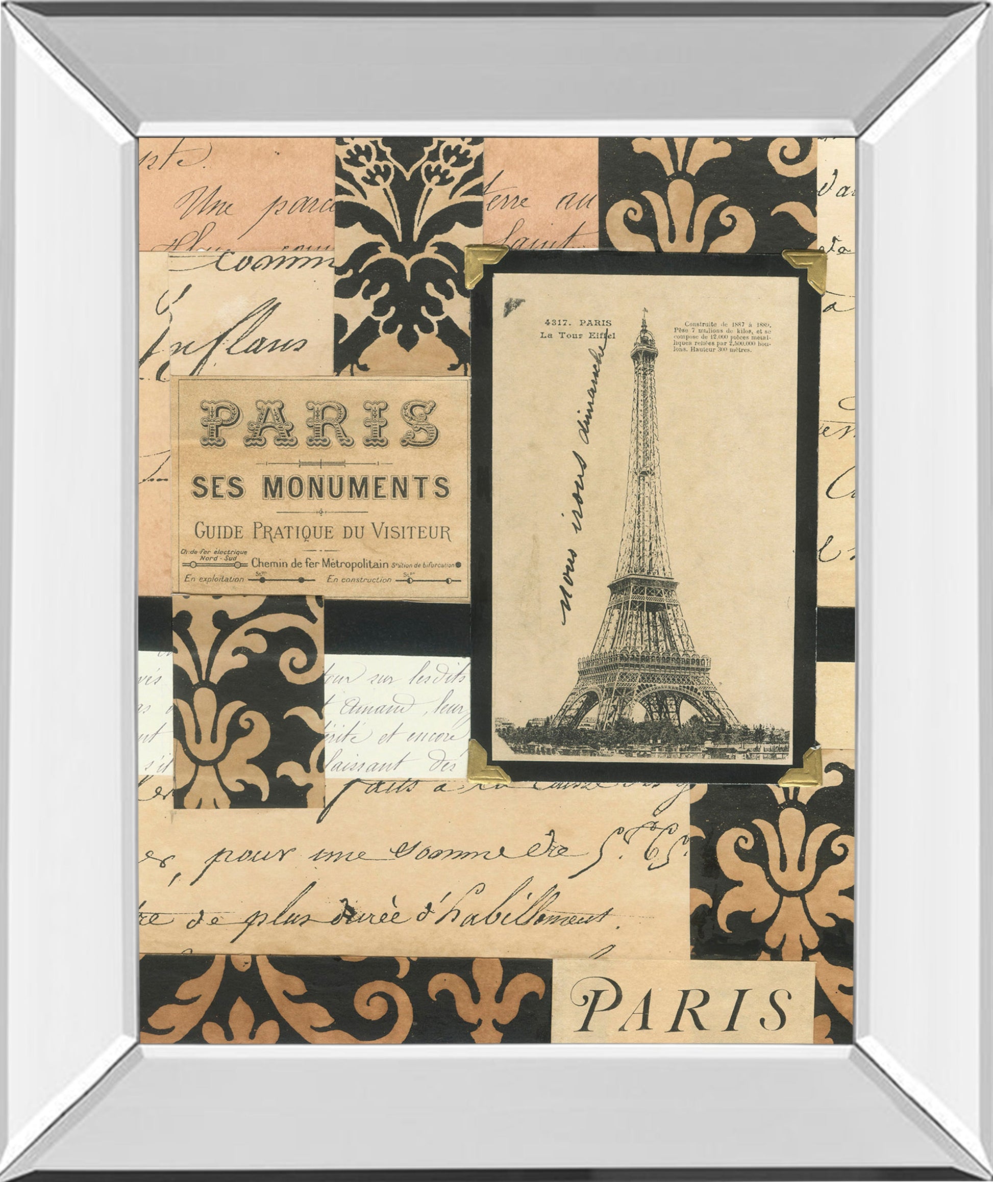 Mirrored Frame Travel Collage I By Gillian Fullard