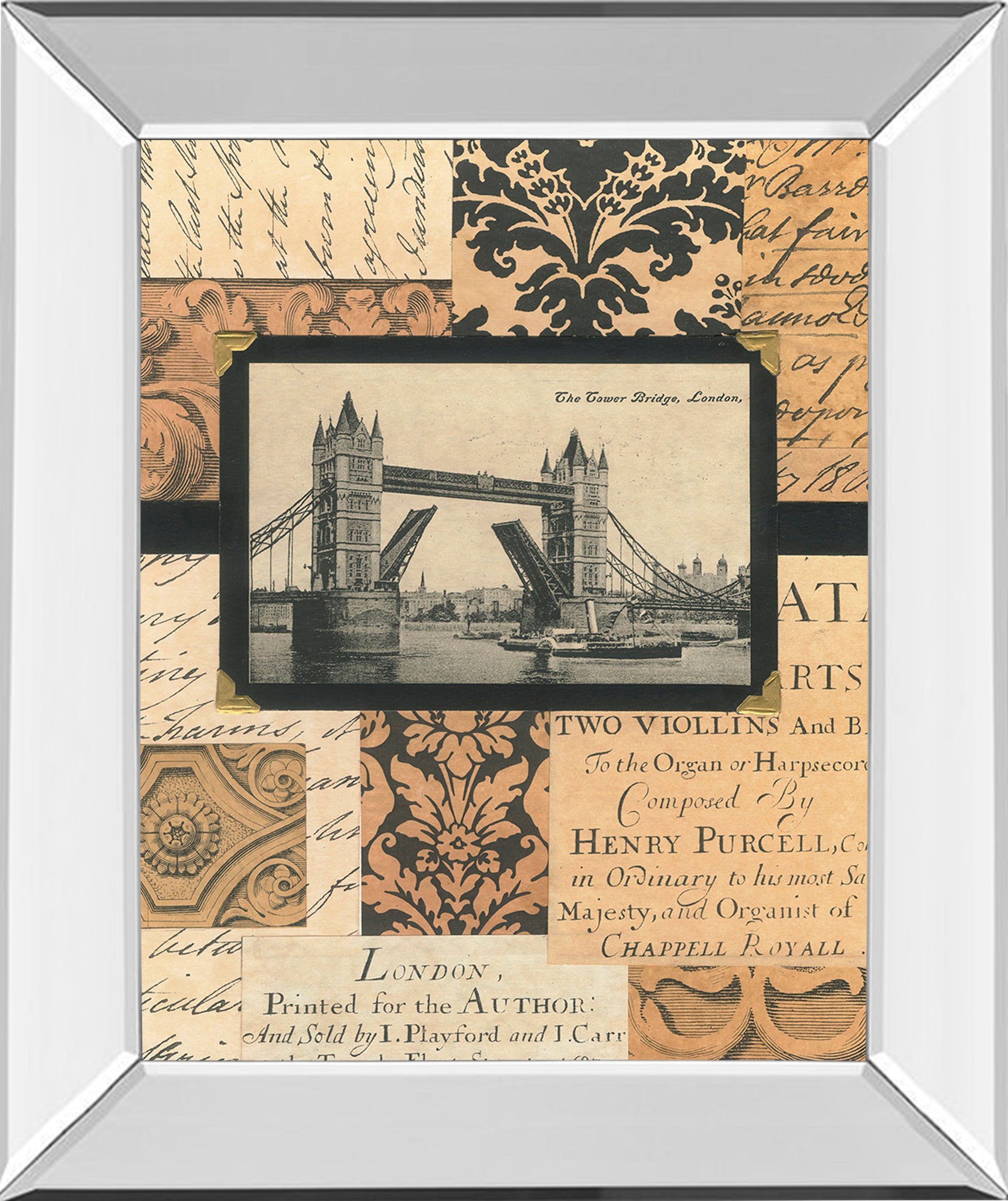 Mirrored Frame Travel Collage II By Gillian Fullard