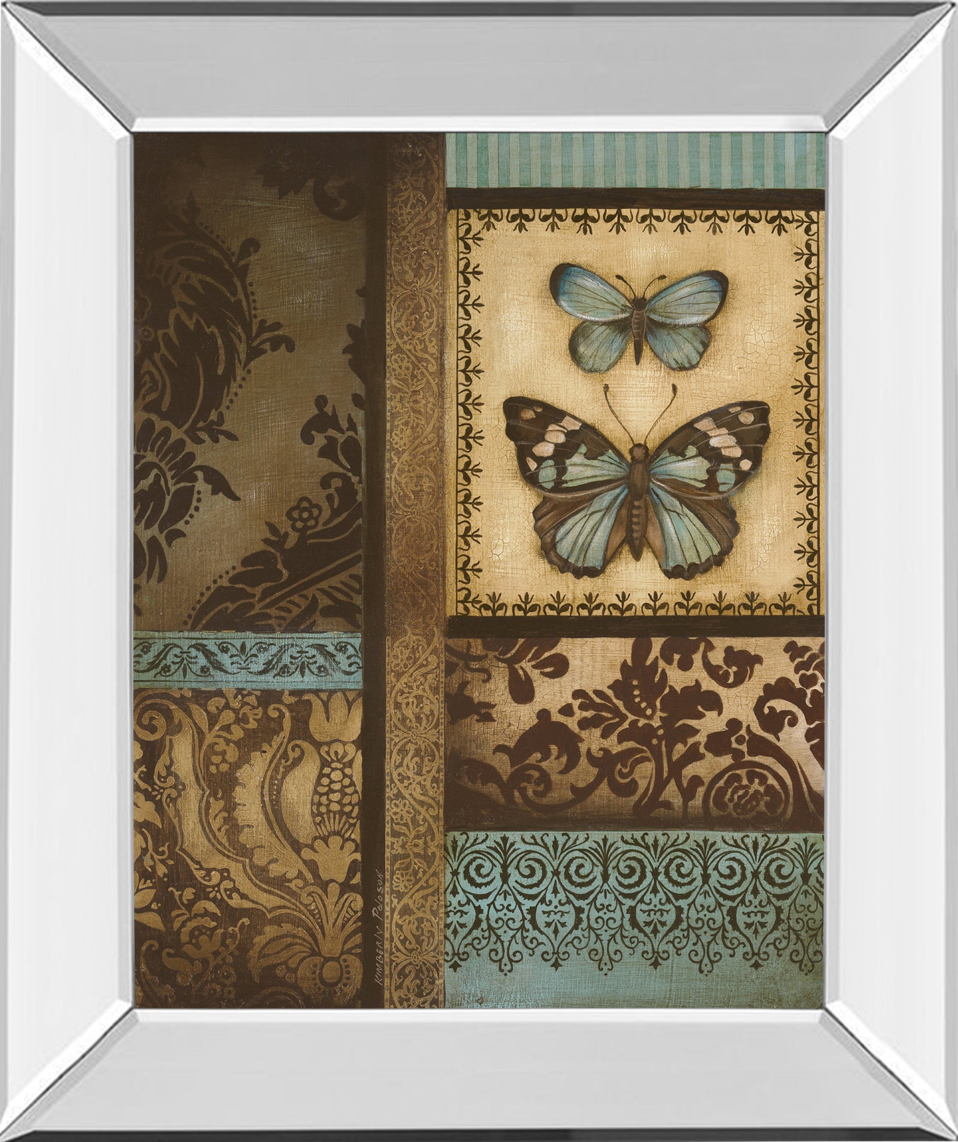 Mirrored Frame Back To The Garden II By Kimberly Poloson
