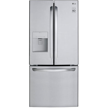 LG 30-inch, 21.8 cu.ft. Freestanding French 3-Door Refrigerator with Smart Cooling® System LFDS22520S IMAGE 1